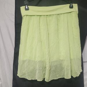 Aeropostale Light Green Mini Skirt